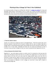 Planning to Buy a Salvage Car - Here is Your Guidebook .pdf