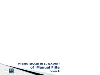 Manual Filter Press Manufacturers.pptx