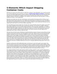 5 Elements Which Impact Shipping Container Costs.docx