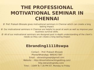 6.The Professional Motivational Seminar in Chennai.pptx