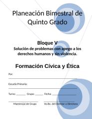 5to Grado - Bloque 5 - Cívica y ética.doc